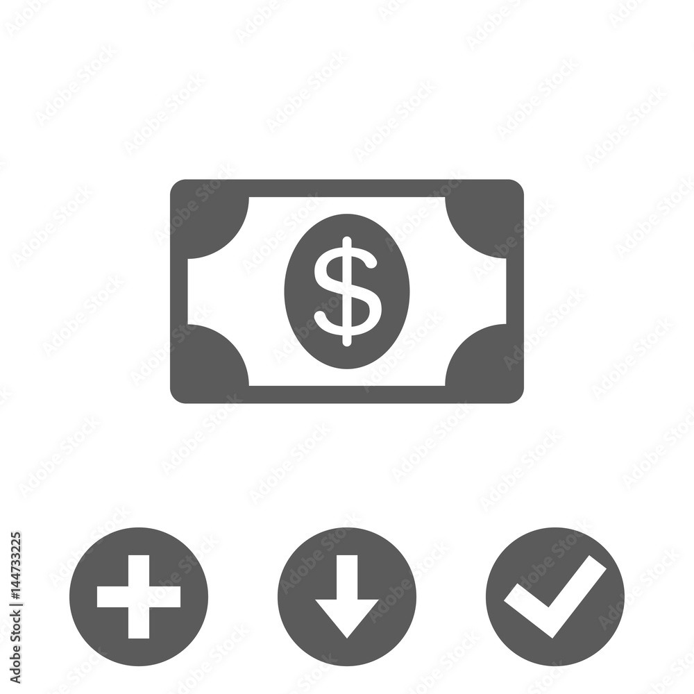 dollar money icon stock vector illustration flat design dollar money icon stock vector illustration flat design