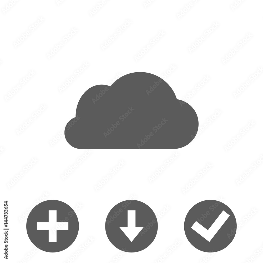 cloud icon stock vector illustration flat design cloud icon stock vector illustration flat design