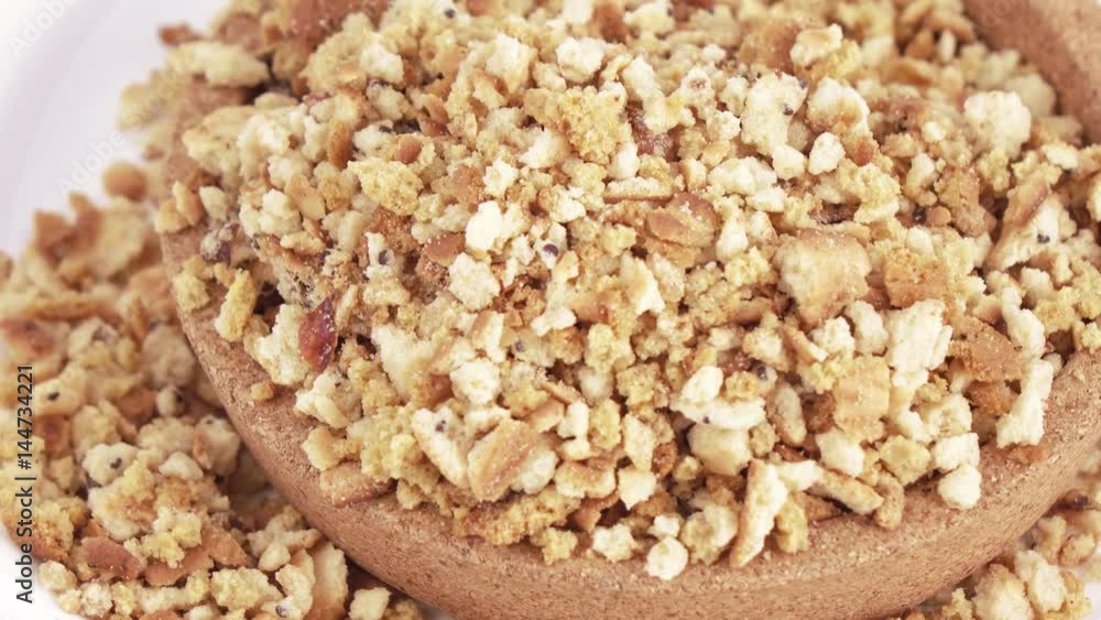Cookie crumbs and bread Cookie crumbs and bread