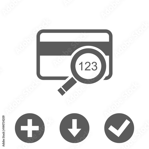 card credit icon stock vector illustration flat design