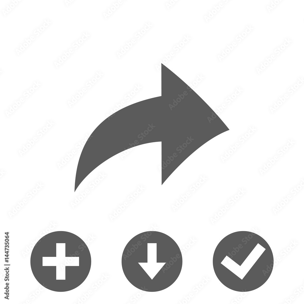 arrow icon stock vector illustration flat design arrow icon stock vector illustration flat design