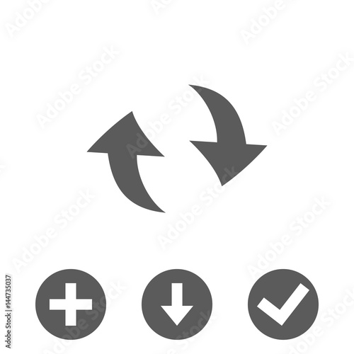arrow icon stock vector illustration flat design
