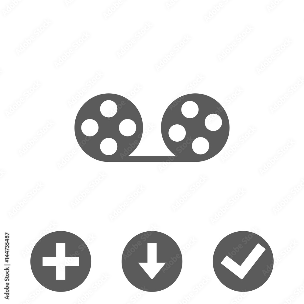 video icon stock vector illustration flat design video icon stock vector illustration flat design
