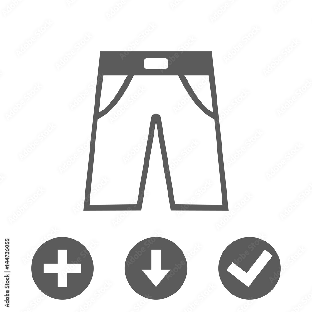 pants icon stock vector illustration flat design pants icon stock vector illustration flat design