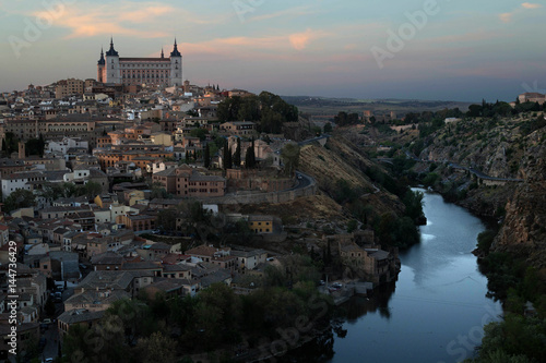 Panoramica de Toledo al atardecer