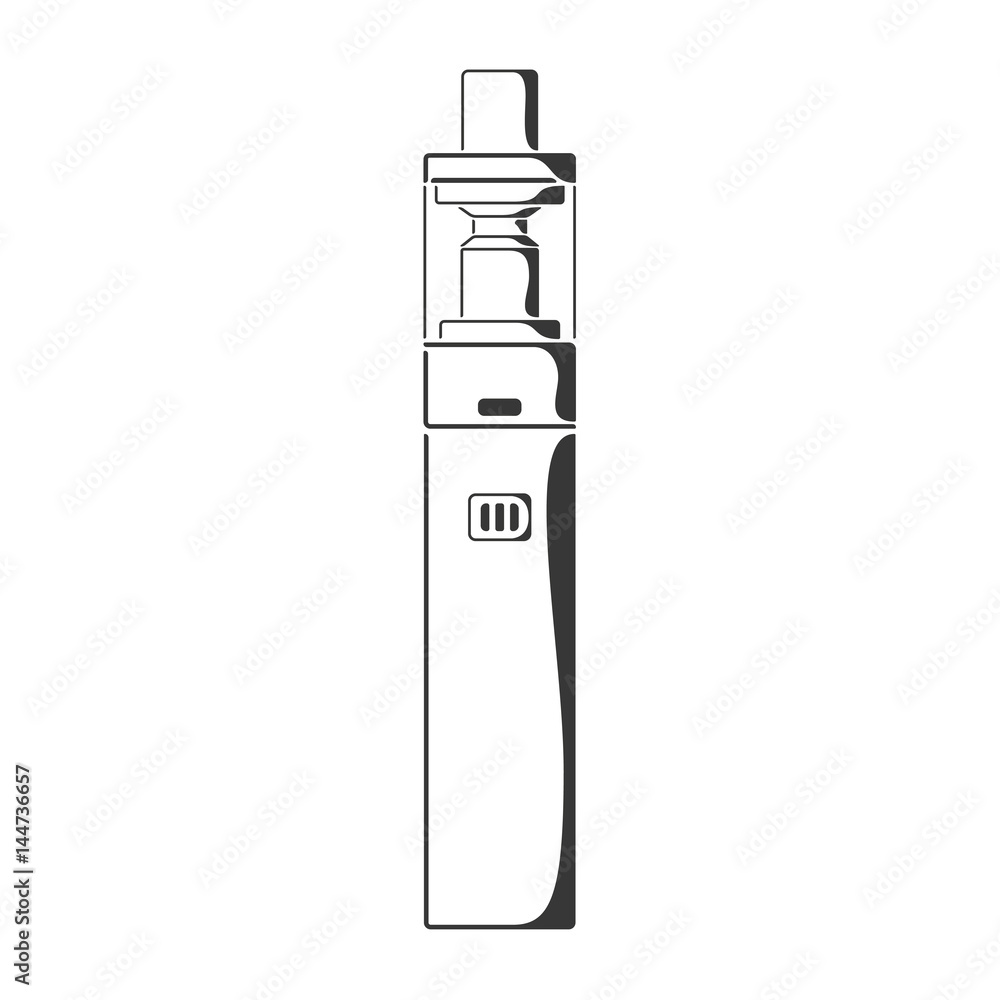 Black wide vape pen icon Black wide vape pen icon
