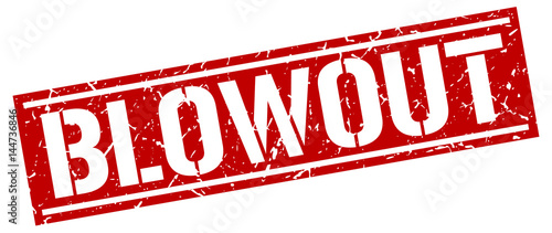blowout square grunge stamp