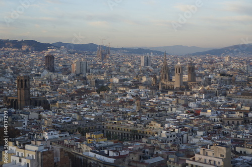 widok miasta Barcelona