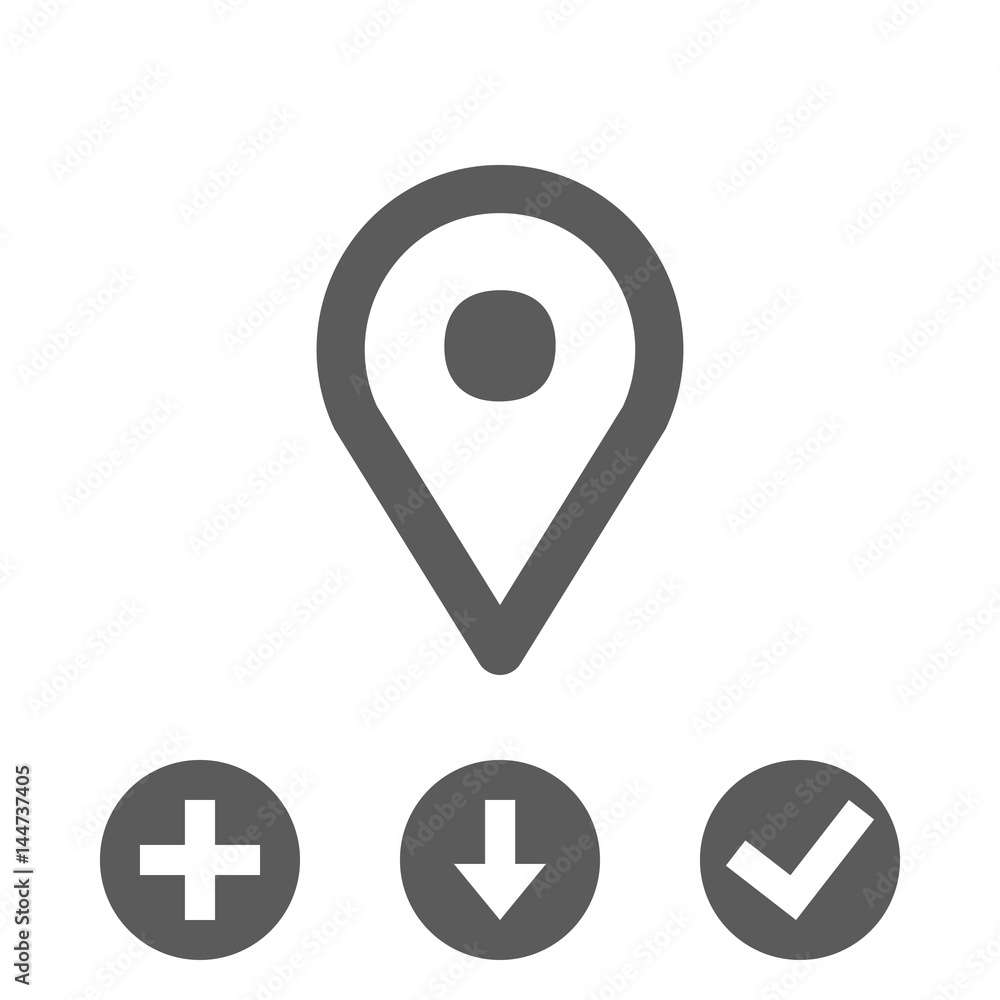 map pointer icon stock vector illustration flat design map pointer icon stock vector illustration flat design