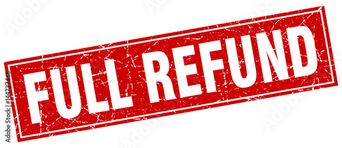 full refund square stamp