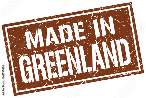 made in Greenland stamp
