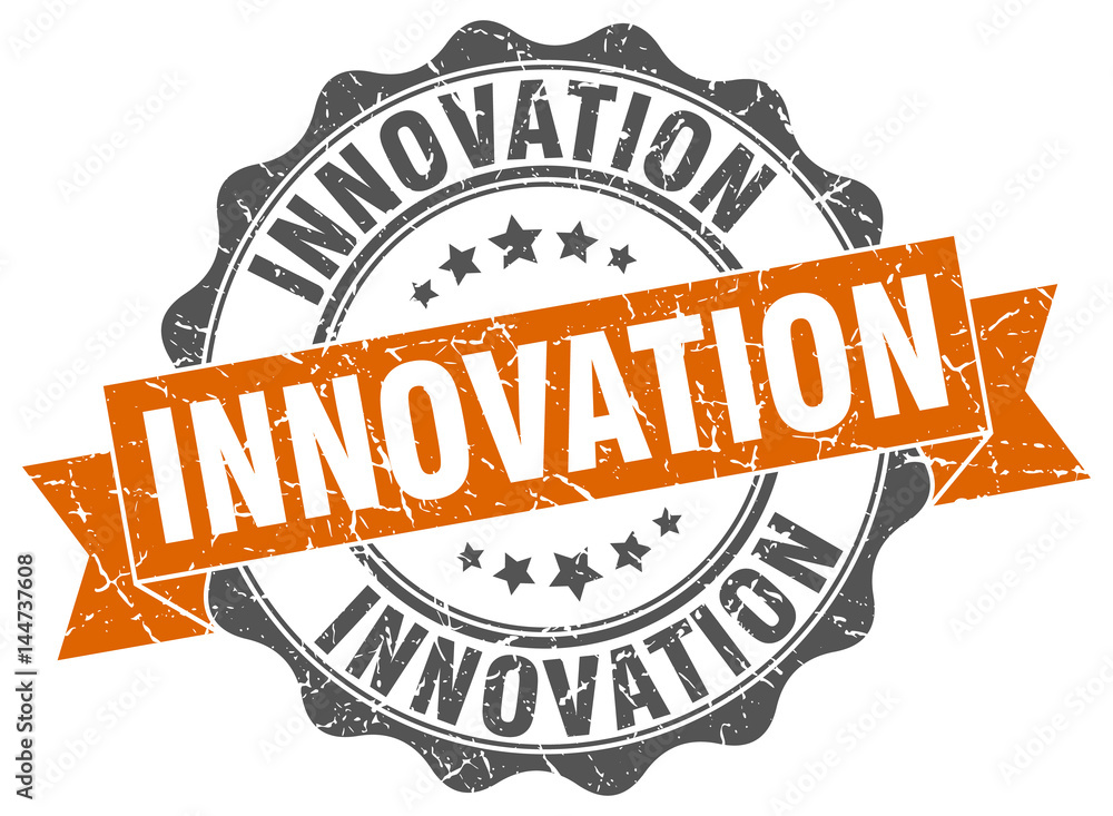 Fototapeta premium innovation stamp. sign. seal
