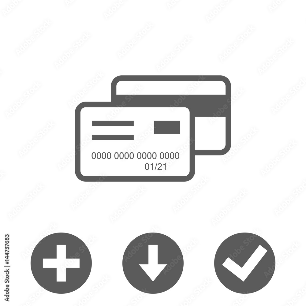 card credit icon stock vector illustration flat design card credit icon stock vector illustration flat design