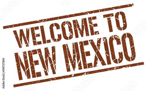 welcome to New Mexico stamp