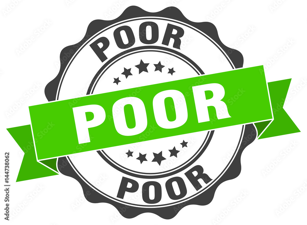 Obraz premium poor stamp. sign. seal