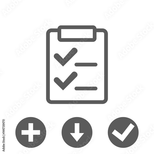 checklist icon stock vector illustration flat design