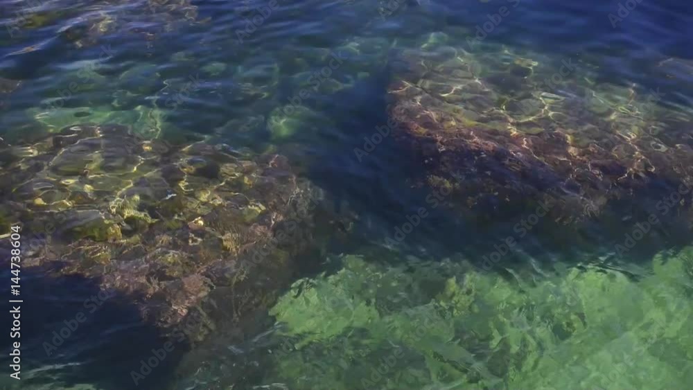 Clean water of blue lagoon of ocean, sea Clean water of blue lagoon of ocean, sea