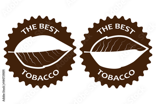 tobacco - the best - sticker - vector illustration