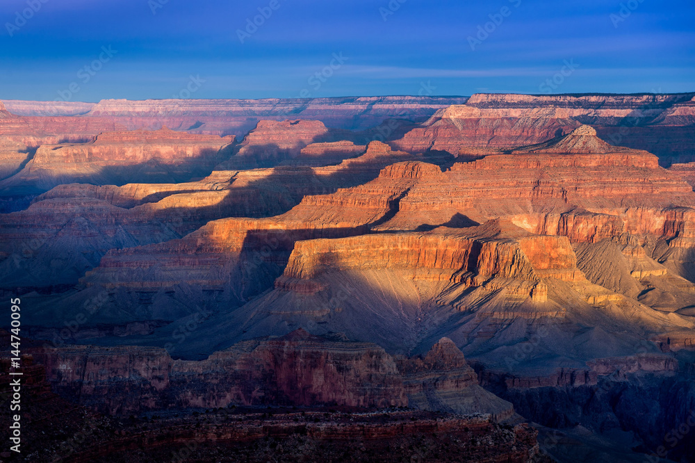 Sunset in Grand Canyon National Park, South Rim Grand Canyon, Arizona, Usa