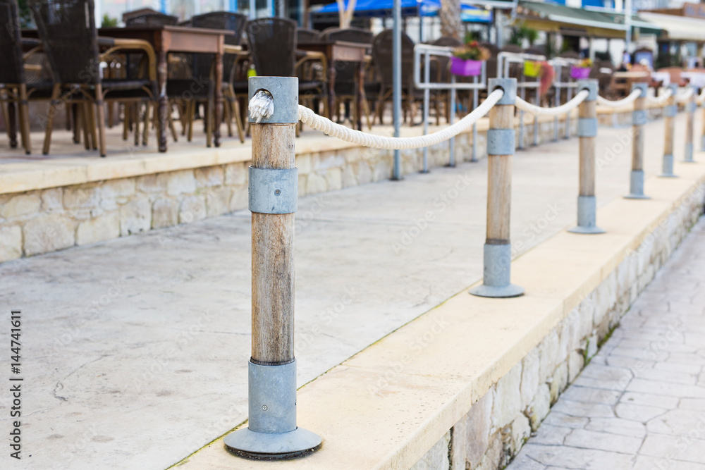 Columns that restrict the movement of vehicles and Parking, bars for limiting the movement, limiters or blocker Columns that restrict the movement of vehicles and Parking, bars for limiting the movement, limiters or blocker
