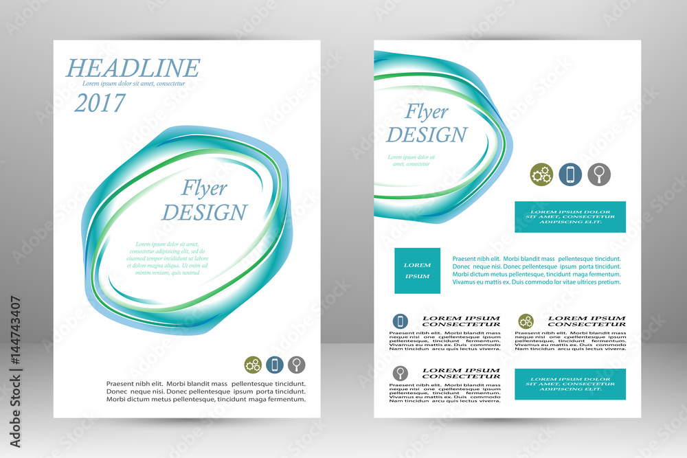 Vector flyer template design Vector flyer template design