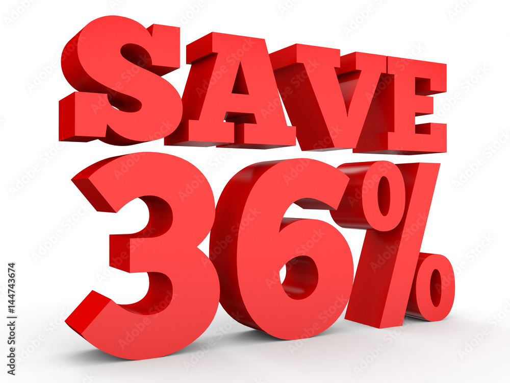 Thirty six percent off. Discount 36 %. Thirty six percent off. Discount 36 %.