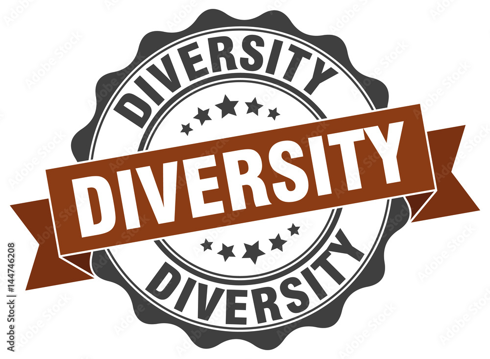 Fototapeta premium diversity stamp. sign. seal