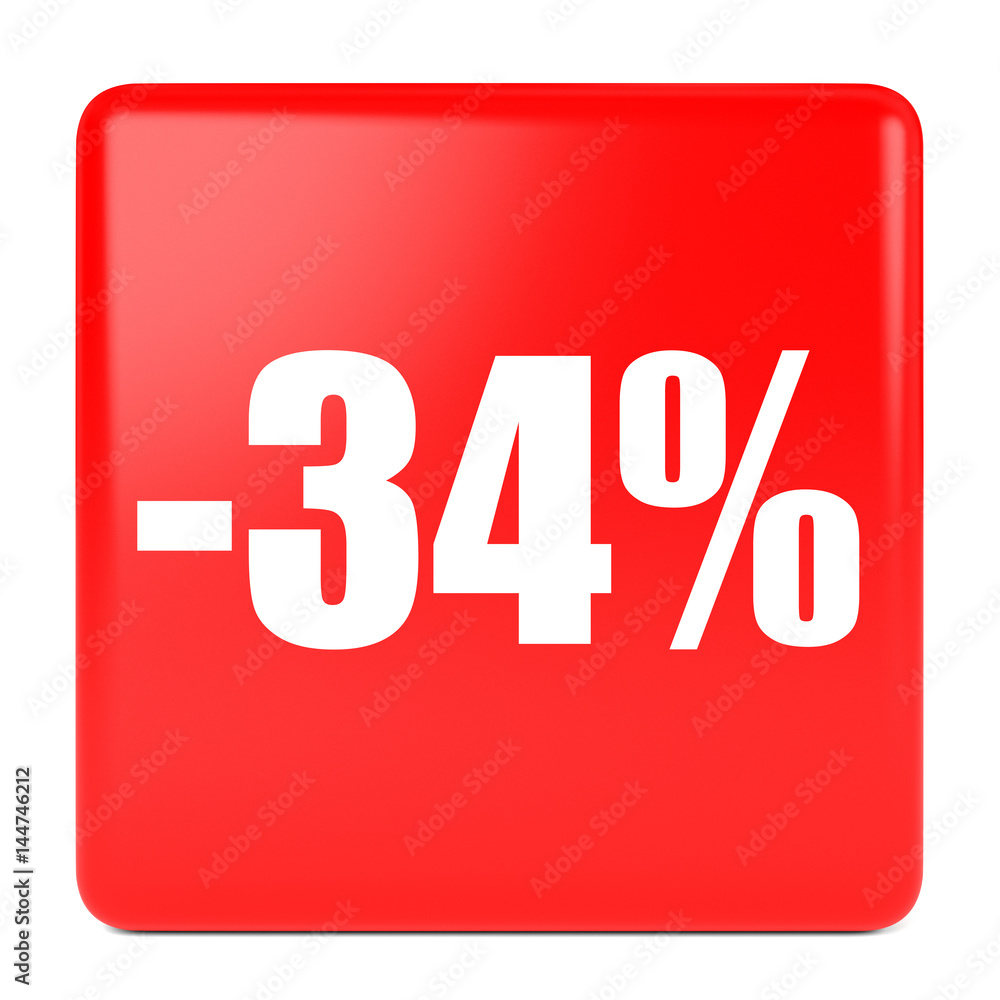 Thirty four percent off. Discount 34 %. Thirty four percent off. Discount 34 %.