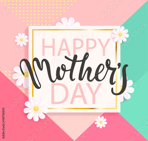 Happy Mother's day greeting card.