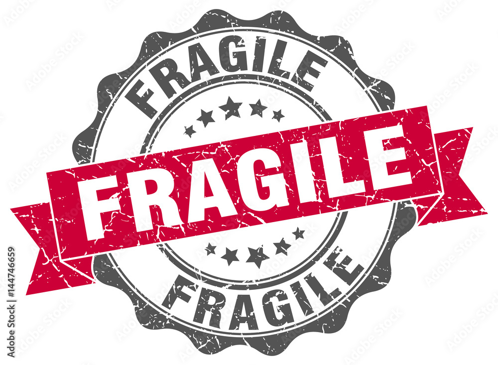 Fototapeta premium fragile stamp. sign. seal
