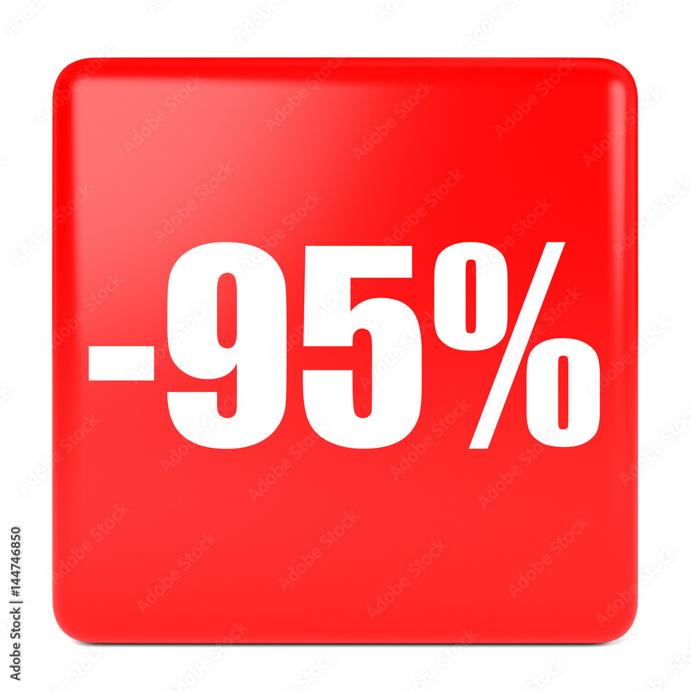 Ninety five percent off. Discount 95 %. Ninety five percent off. Discount 95 %.