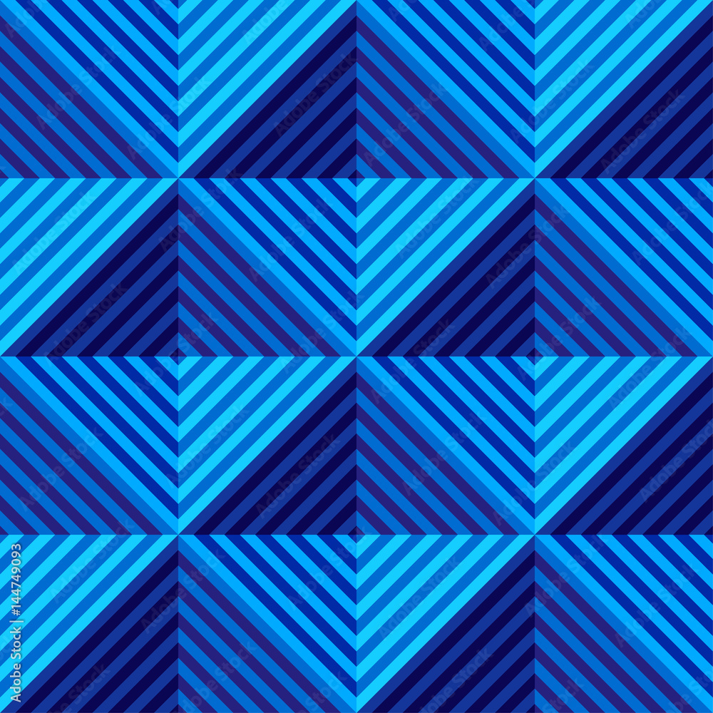 Abstract vector seamless op art pattern. Geometric rhombus ornament. Abstract vector seamless op art pattern. Geometric rhombus ornament.