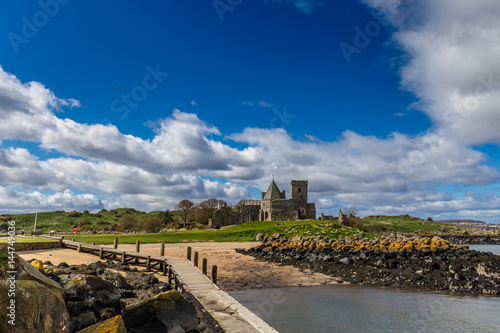 Inchcolm abbey on island near Edinburgh, Scotland photo