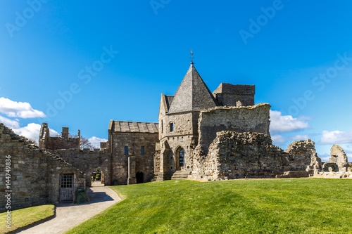 Inchcolm abbey on island near Edinburgh, Scotland photo