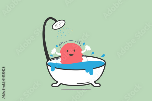dental retainer submerged in water for cleaning