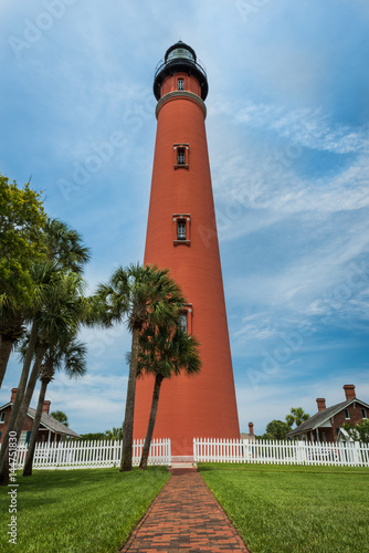 Red Lighthouse in Ponce Inlet Florida