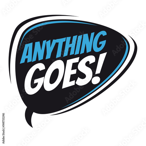 anything goes retro speech balloon