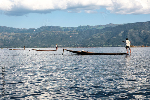Myanmar - Burma - Fischer auf dem Inle See
