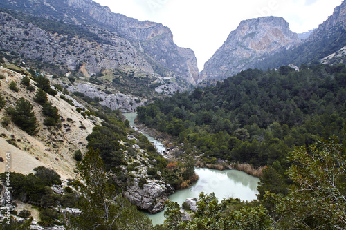 Guadalhorce river in the Valle del Hoyo