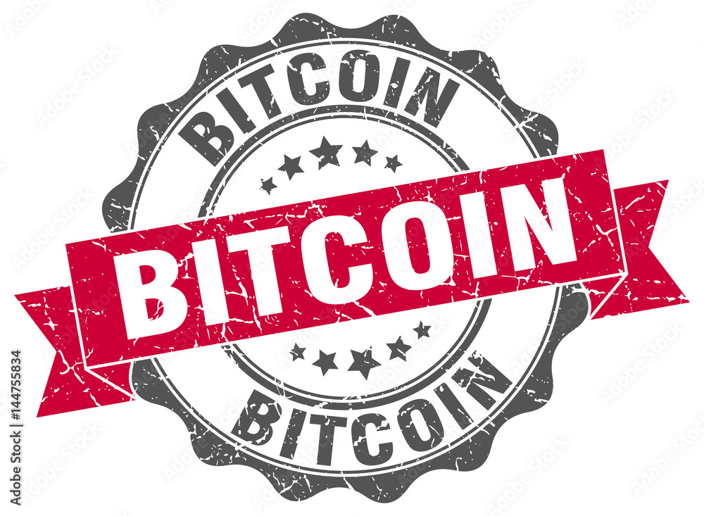 Fototapeta premium bitcoin stamp. sign. seal