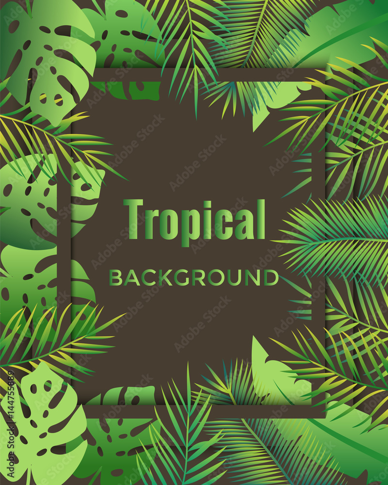 Obraz premium Jungle background.