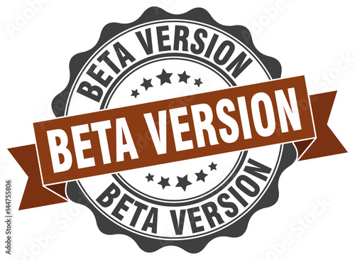 beta version stamp. sign. seal