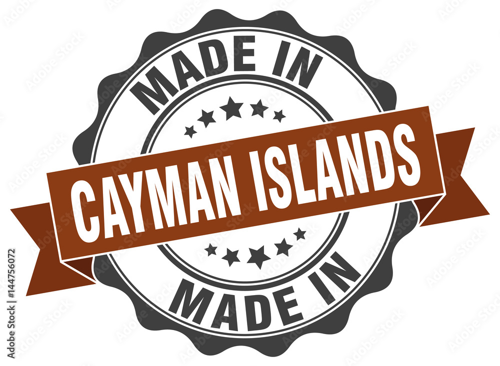 made in Cayman Islands round seal