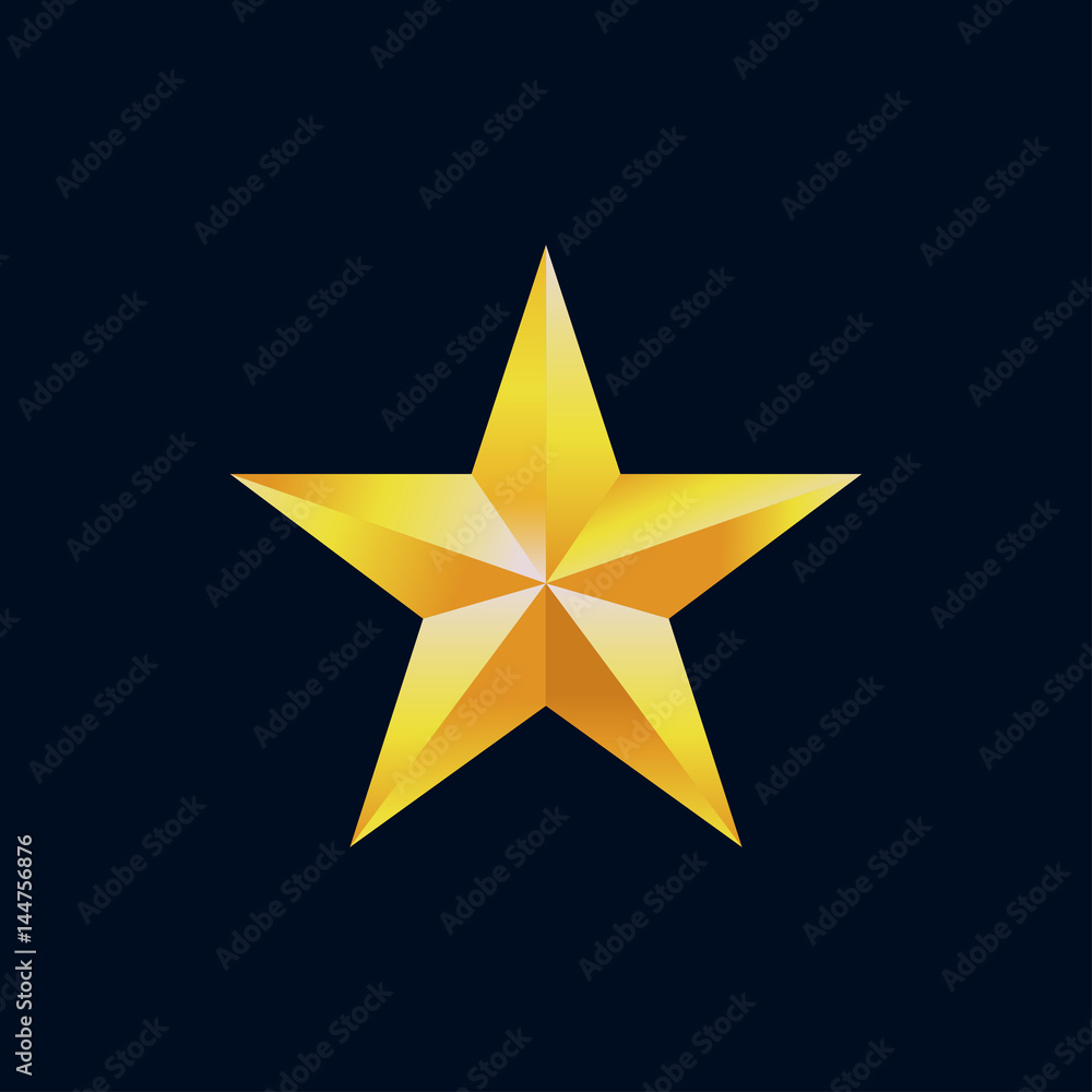 Obraz premium gold star