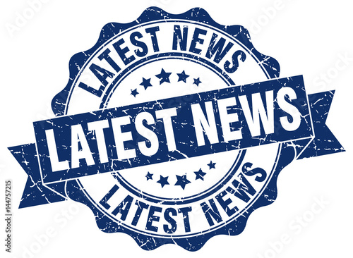 latest news stamp. sign. seal