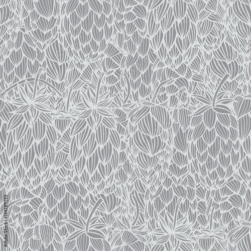 hand drawn hop cones