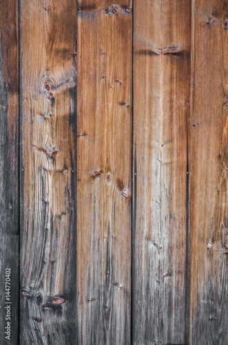 Larch wooden planks, old and weathered