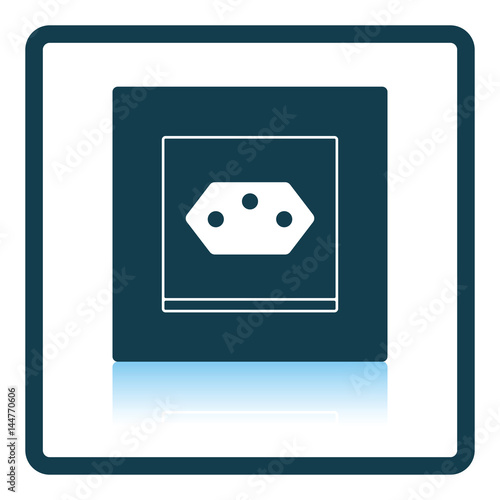 Swiss electrical socket icon