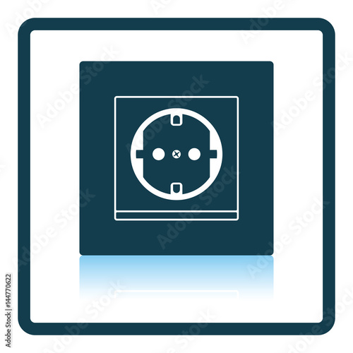 Europe electrical socket icon