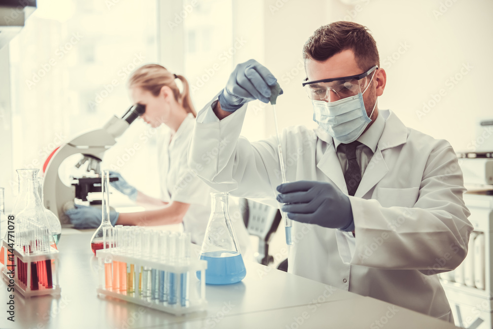At the laboratory At the laboratory